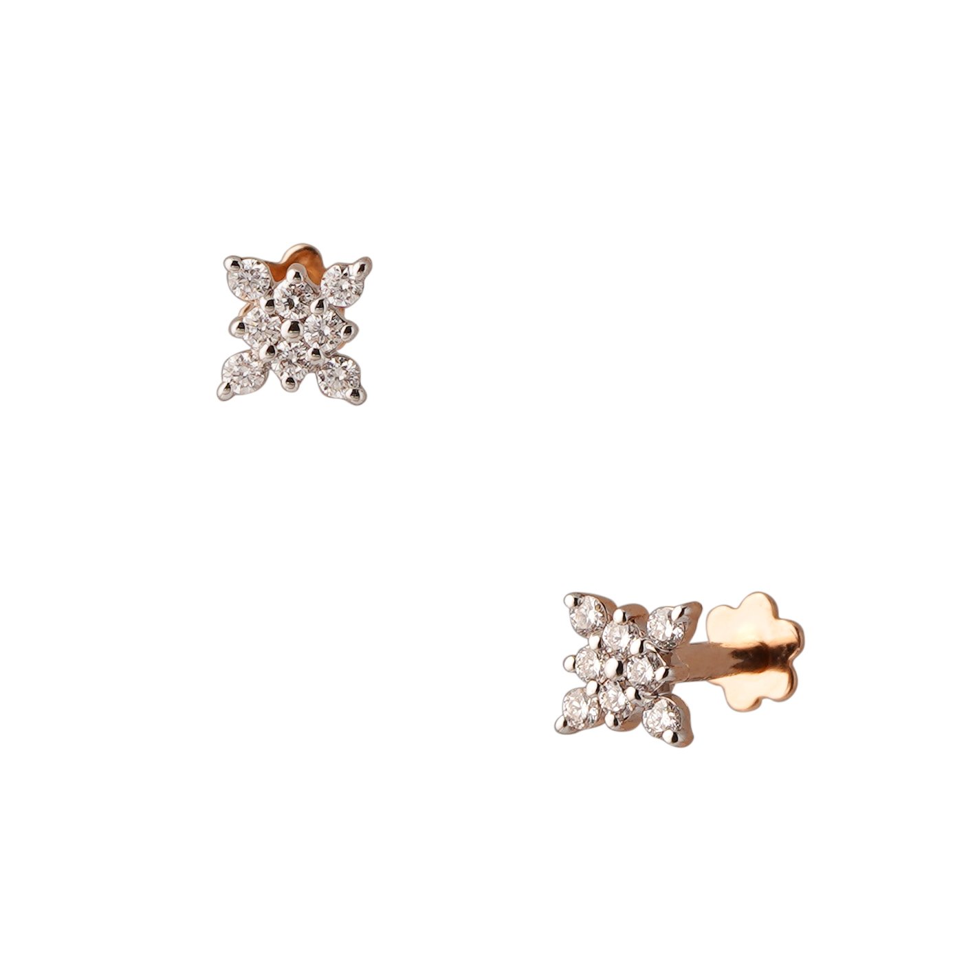 Diamond Nose Pins 18kt